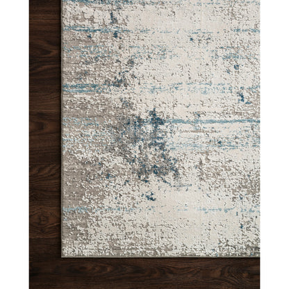 Sienne SIE-02 Rug by Loloi in ivory, ocean. Made from viscose, acrylic in a modern style.