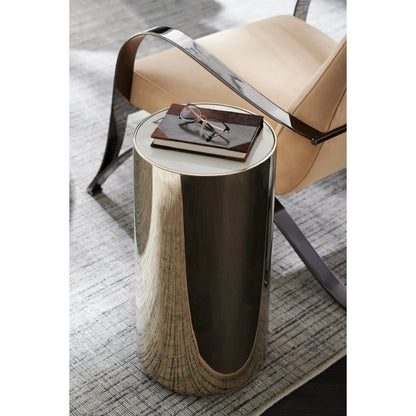 Round About by Caracole in steel, gold and whisper of gold. Made from metal, stone in a modern style.