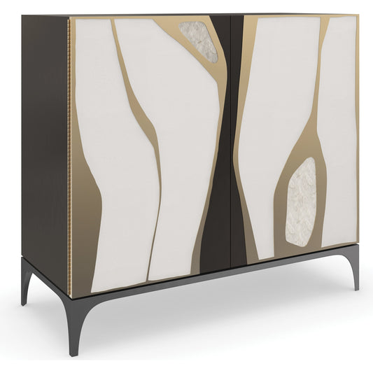 Downtown by Caracole in shagreen, gold, mirrored and chocolate truffle, café latte, brushed gold, ombre warm silverleaf. Made from birch, metal, maple in a modern style.