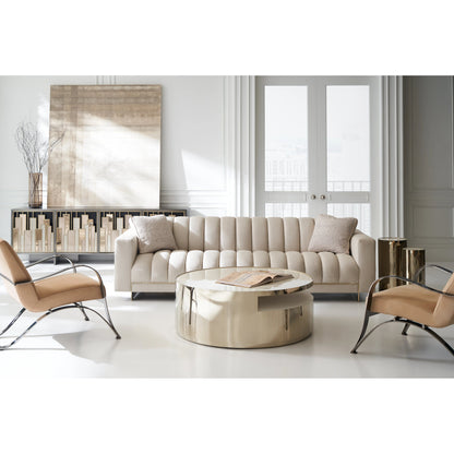 Midtown by Caracole in natural and brushed gold, brushed tungsten, dusty silver, mirrored bronze. Made from metal in a modern style.
