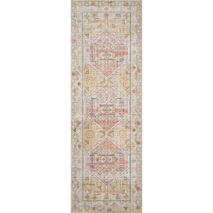 Skye SKY-04 Rug by Loloi II in gold, blush. Made from 100% polye