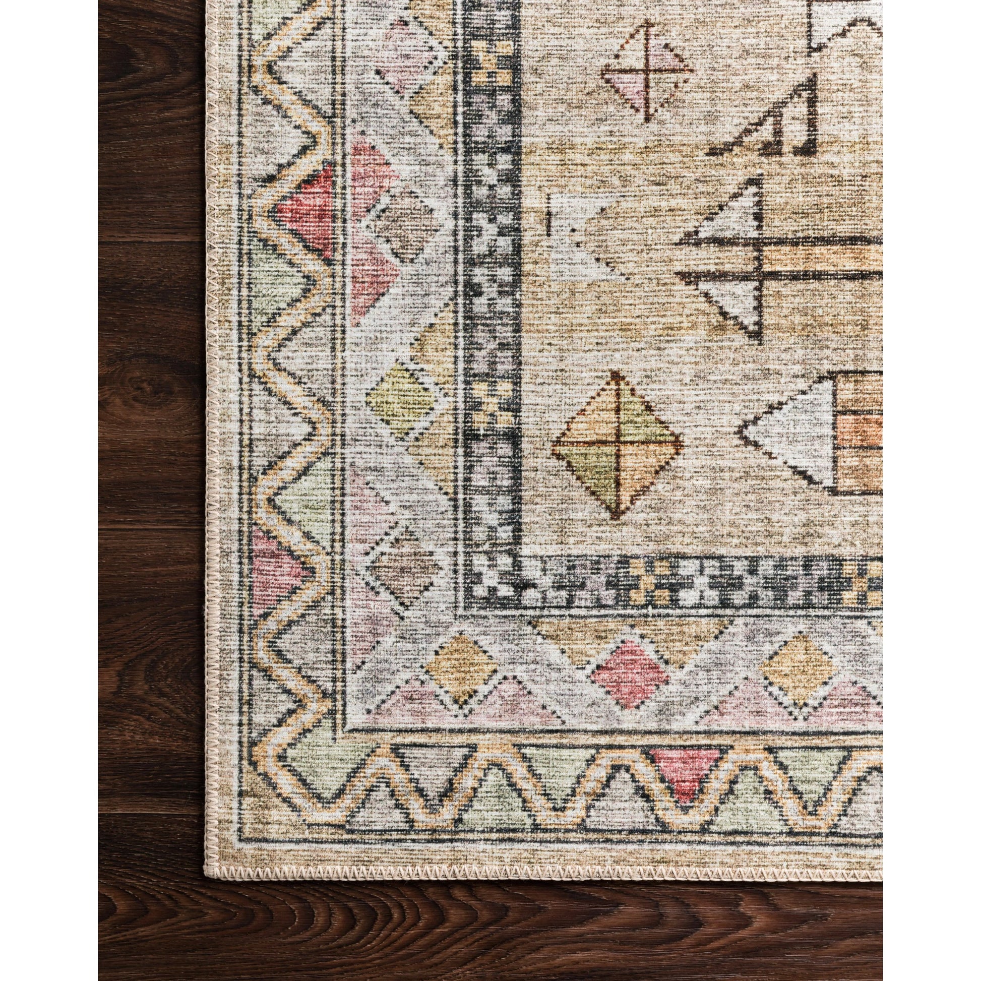 Skye SKY-04 Rug by Loloi II in gold, blush. Made from 100% polyester in 