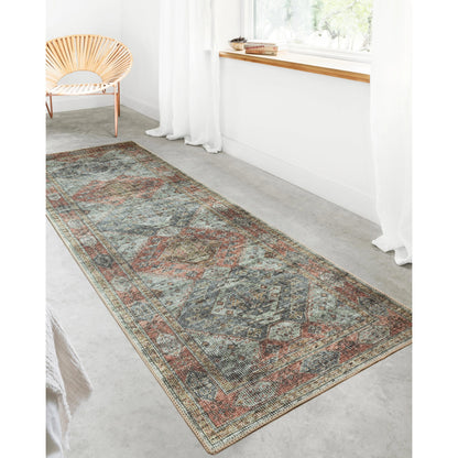 Skye SKY-06 Rug by Loloi II in apricot, mist. Made from 100% polyester in a rustic style.