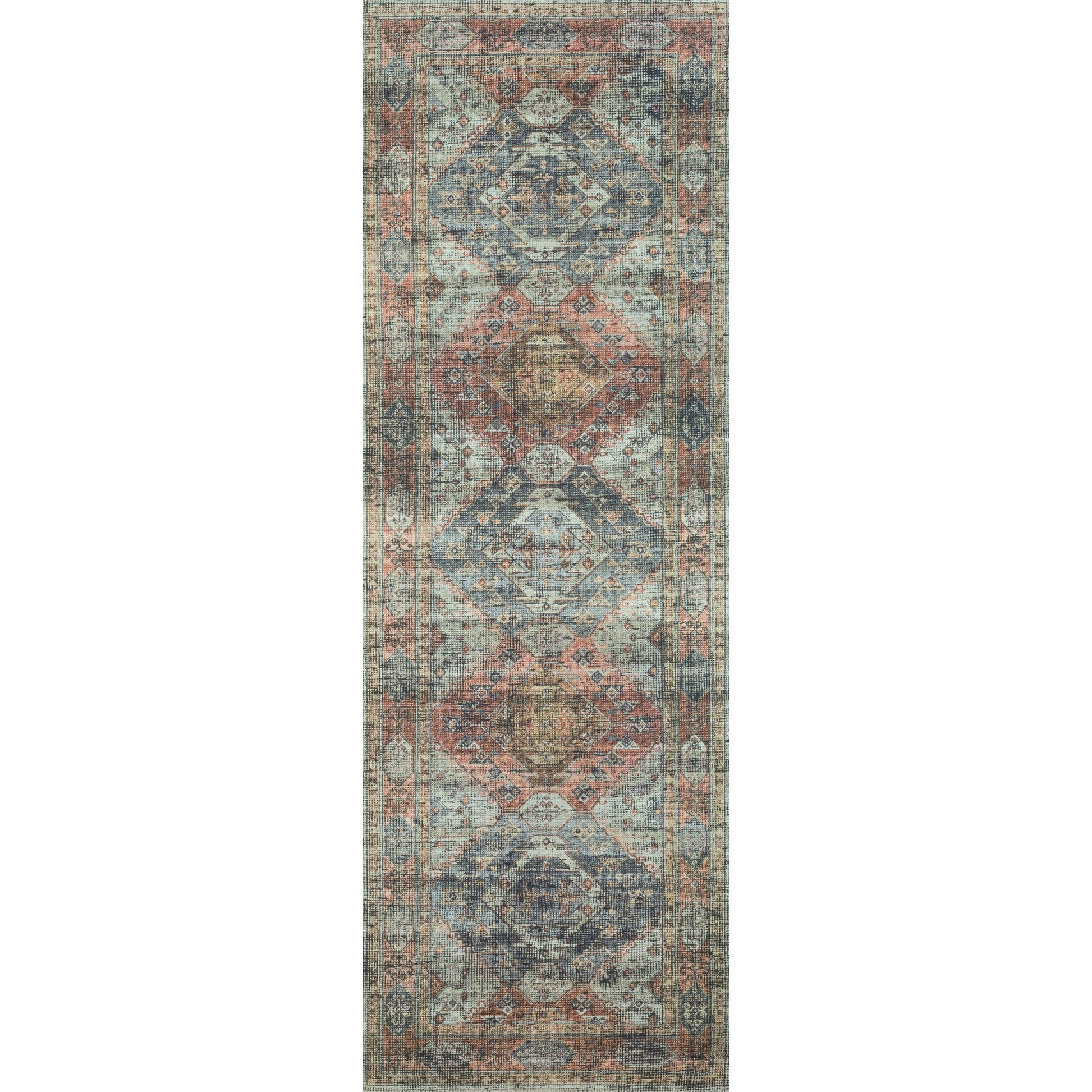 Skye SKY-06 Rug by Loloi II in apricot, mist. Made from 100% polyester in a rustic st