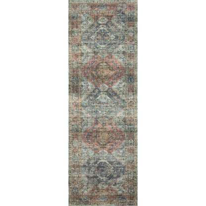 Skye SKY-06 Rug by Loloi II in apricot, mist. Made from 100% polyester in a rustic st