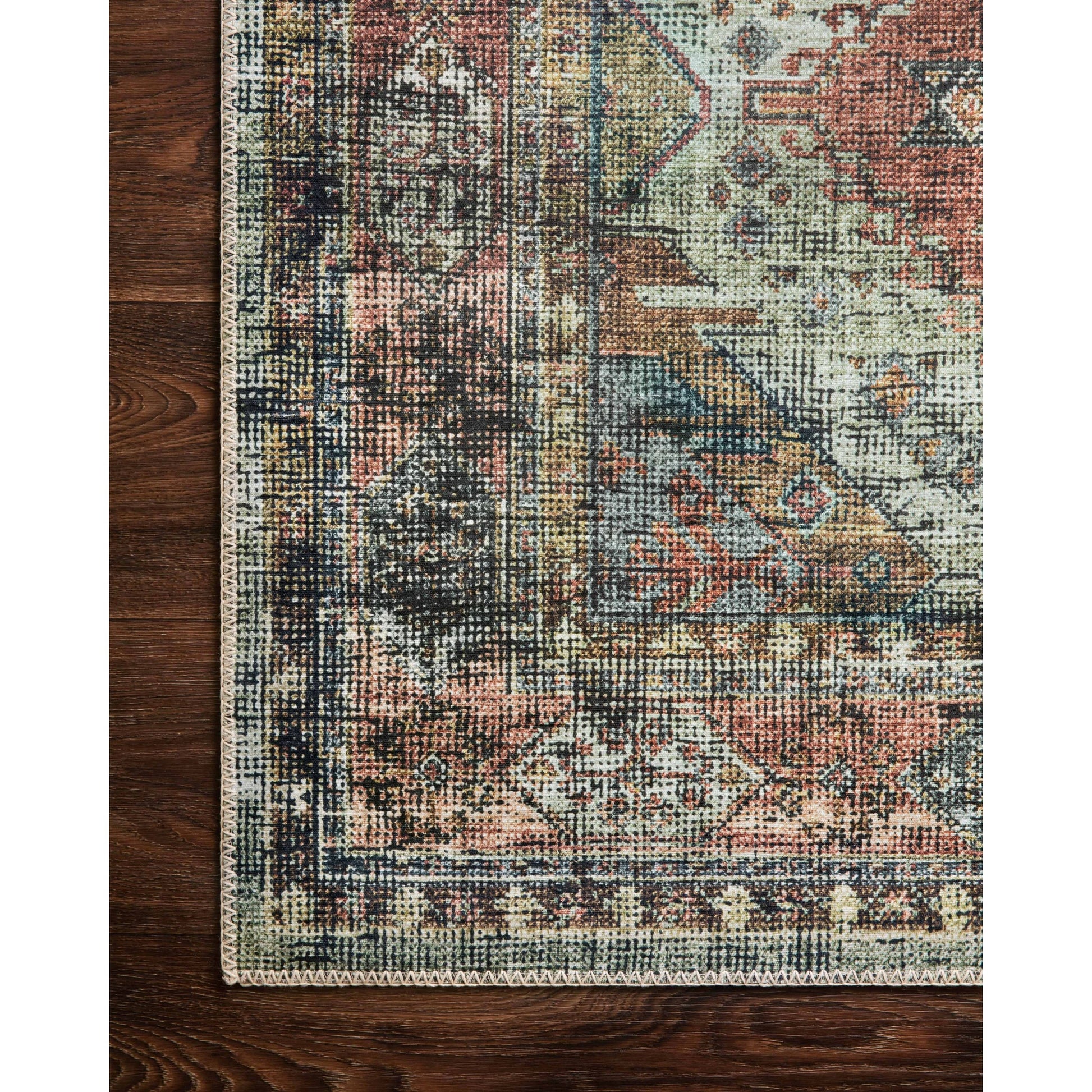 Skye SKY-06 Rug by Loloi II in apricot, mist. Made from 100% polyester in a rustic style.