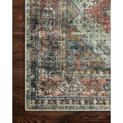Skye SKY-06 Rug by Loloi II in apricot, mist. Made from 100% polyester in a rustic style.