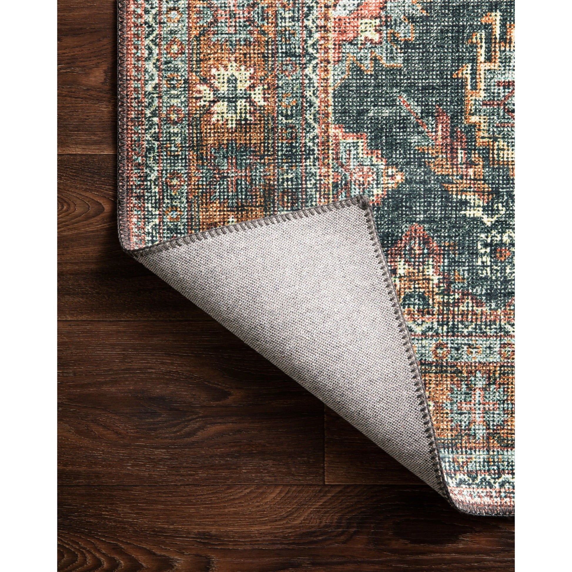 Skye SKY-10 Rug by Loloi II in sea, rust. Made from 100% polyester in a traditional style.