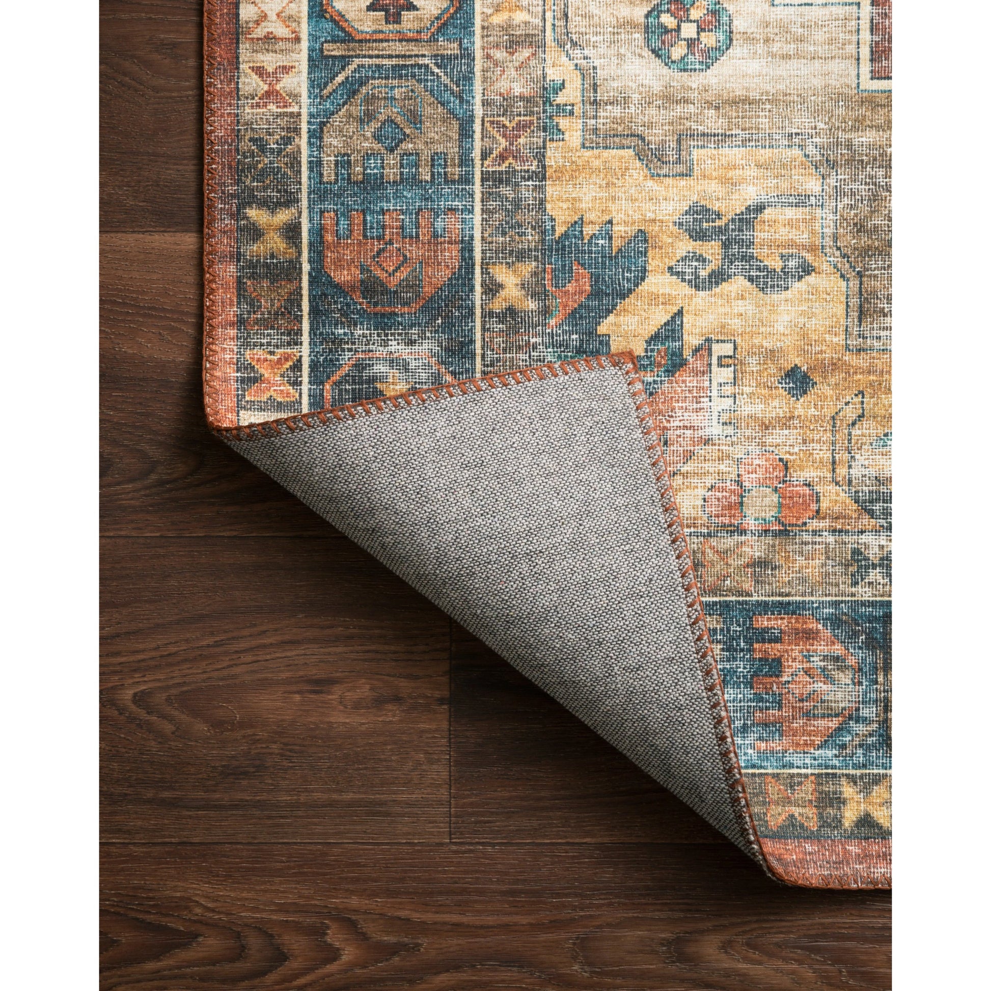 Skye SKY-11 Rug by Loloi II in rust, blue. Made from 100% polyester in a eclectic & global st