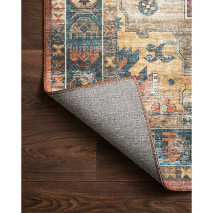 Skye SKY-11 Rug by Loloi II in rust, blue. Made from 100% polyester in a eclectic & global st