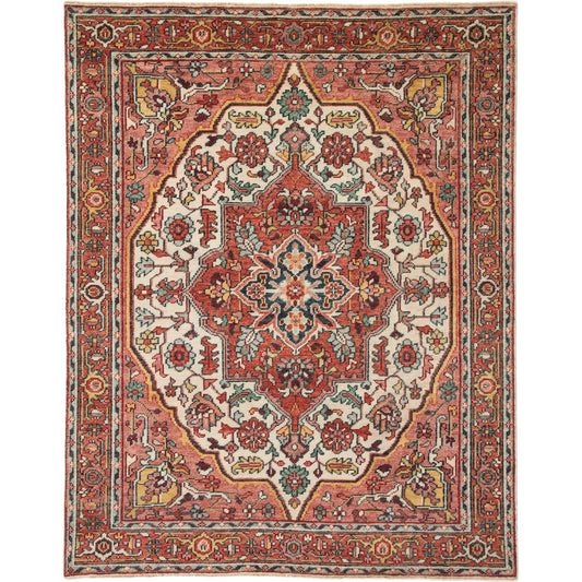 001 100181-42051,100181-42052,100181-42053,SI-1795523 | Primary Silo | Tavola Rug by Jaipur Living in pink, multicolor. Made from 100% wool in a unique style.