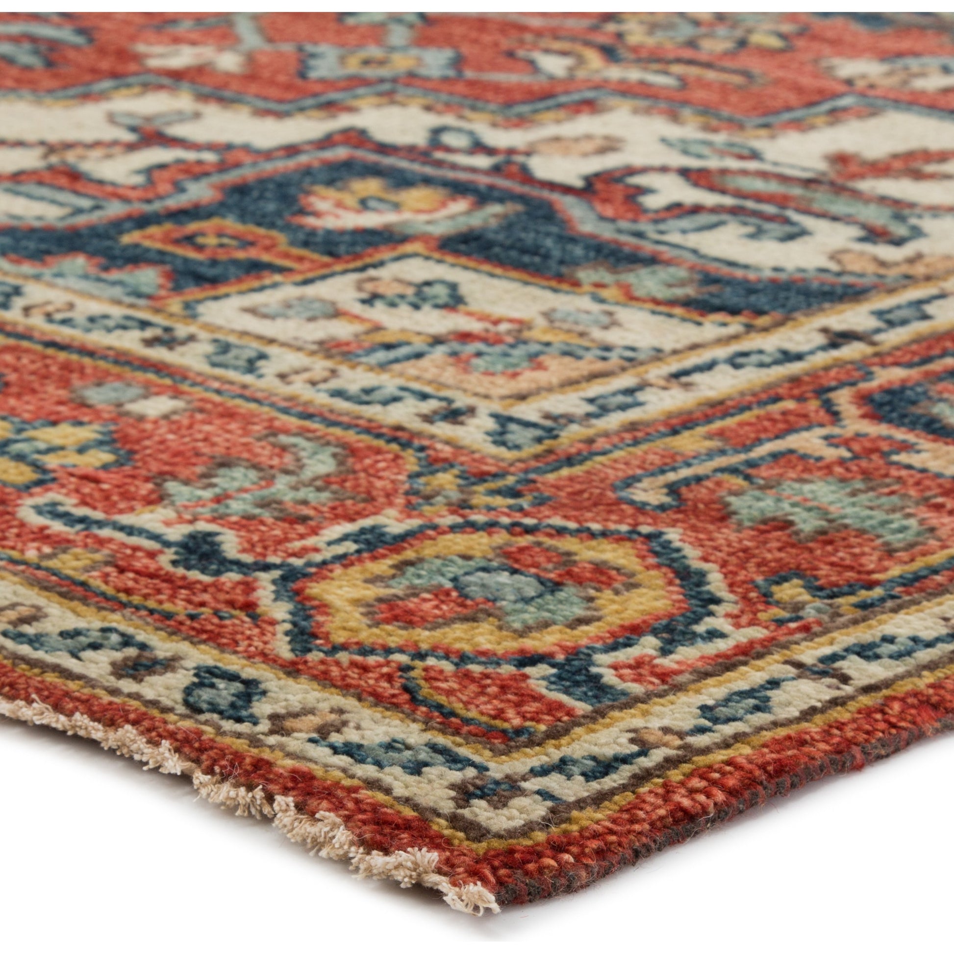 Salinas SLN05 Rug by Jaipur Living in red, multicolor. Made from 100% wool in a unique style.