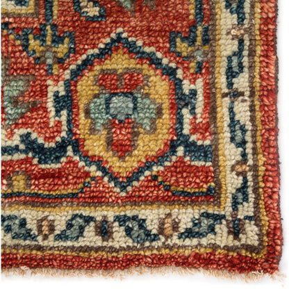 Salinas SLN05 Rug by Jaipur Living in red, multicolor. Made from 100% wool in a unique style.