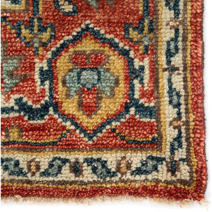 Salinas SLN05 Rug by Jaipur Living in red, multicolor. Made from 100% wool in a unique style.