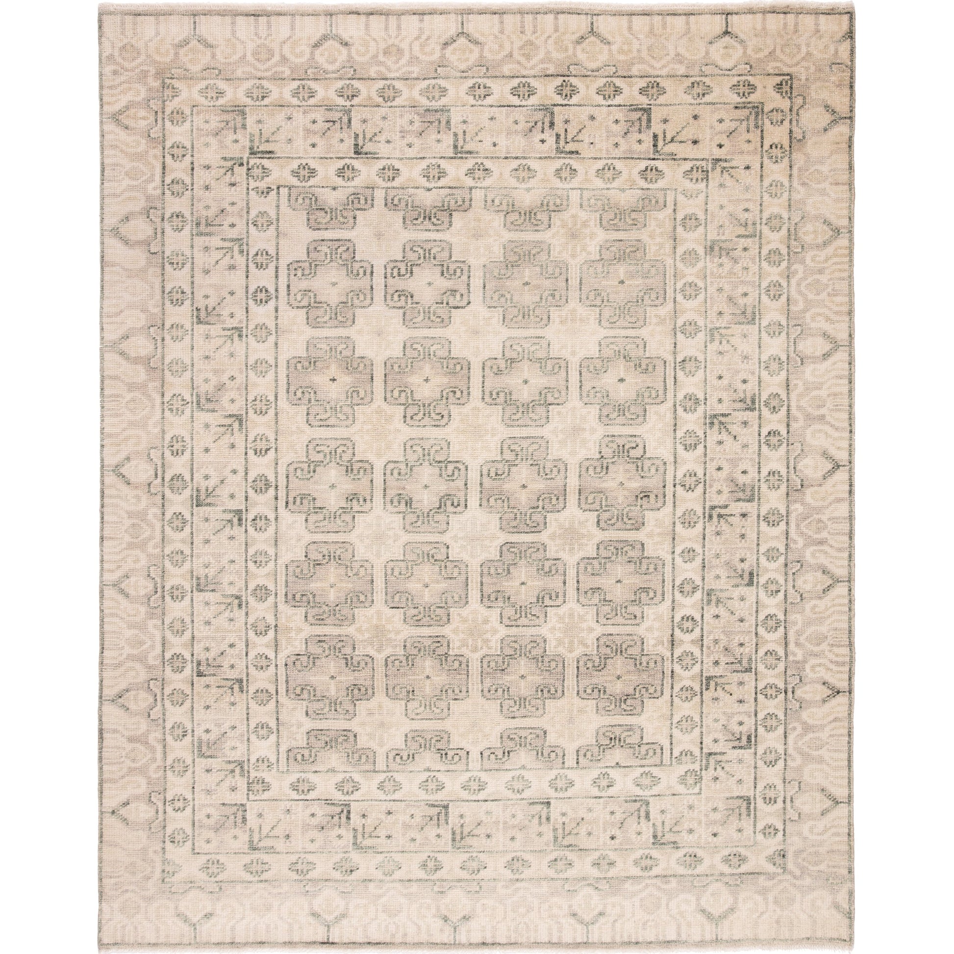 Salinas SLN08 Rug by Jaipur Living in ivory, green. Made from 100% wool in a unique style.