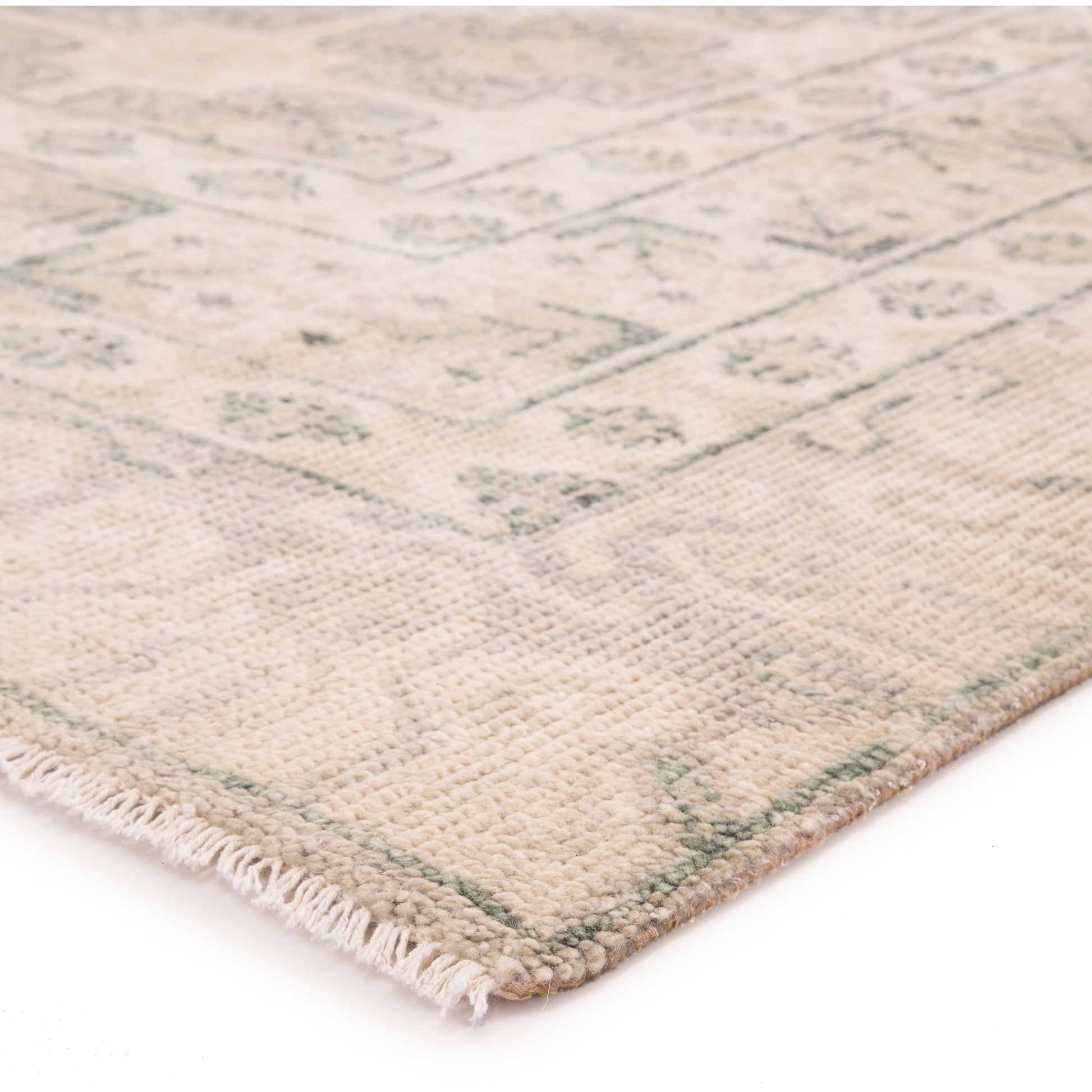 Salinas SLN08 Rug by Jaipur Living in ivory, green. Made from 100% wool in a unique style.