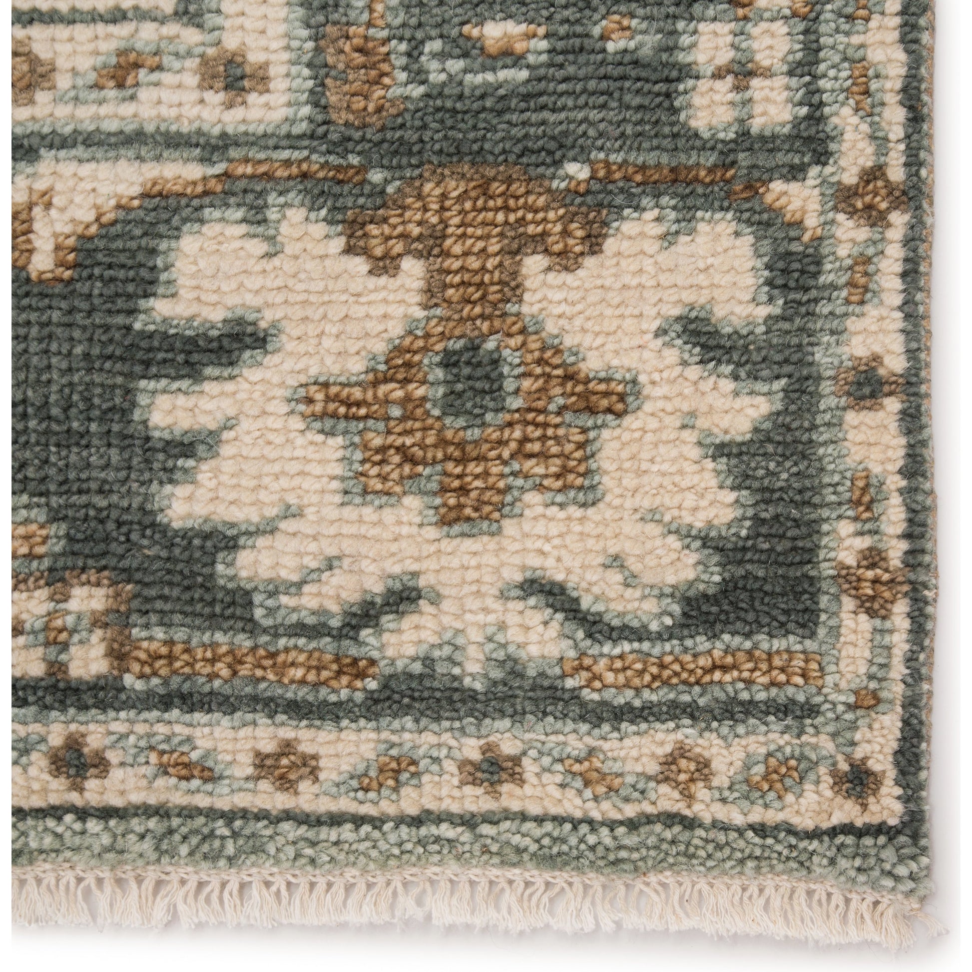 Salinas SLN11 Rug by Jaipur Living in light teal, ivory. Made from 100% wool in a unique style.