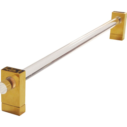 Smith Minimal Towel Bar by Worlds Away. Made from metal, acrylic in a modern style.