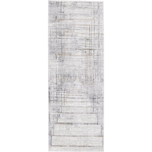 Solace SOC05 Rug by Jaipur Living in gray, gold. Made from unique in a unique style.