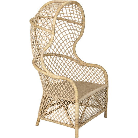 Gigi Chair by Noir in birch, rattan. Made from birch, rattan in a eclectic & global style.