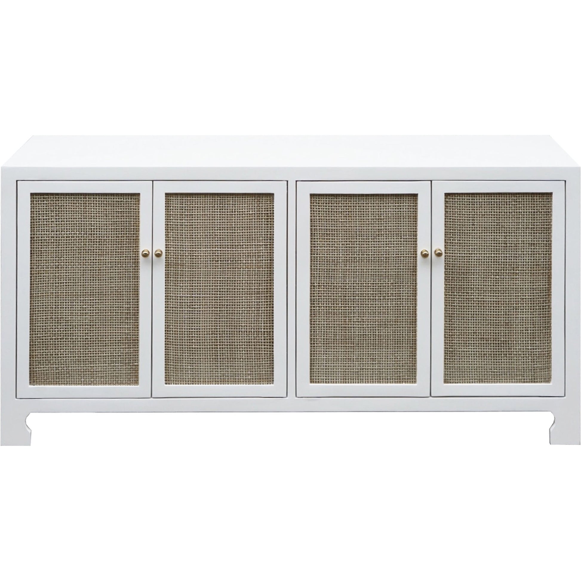 Sofia Cane Cabinet by Worlds Away. Made from hardwood solids, mdf, caning, metal in a modern style.