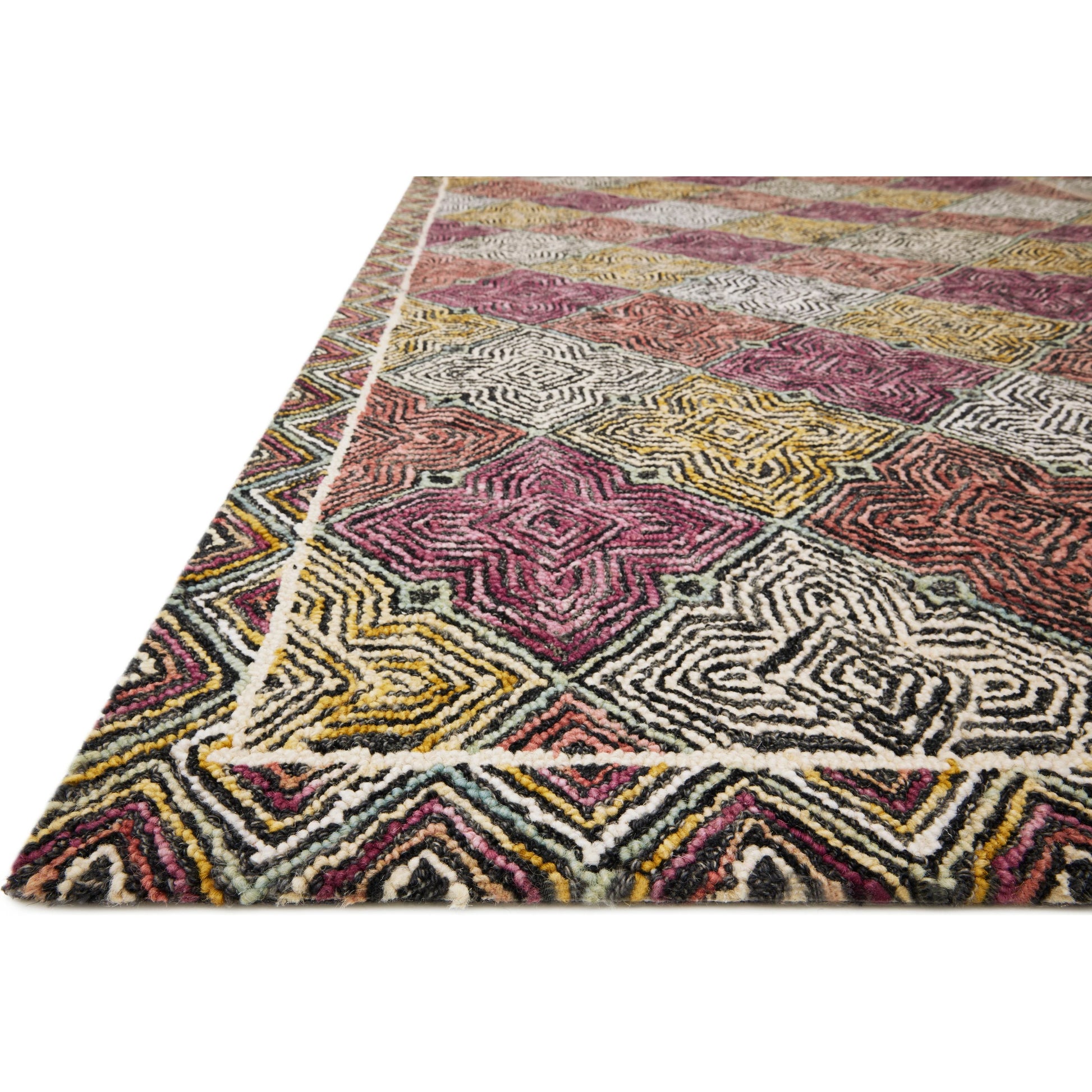 SPE-03 by Loloi II in charcoal, multi. Made from 100% wool in a modern style.