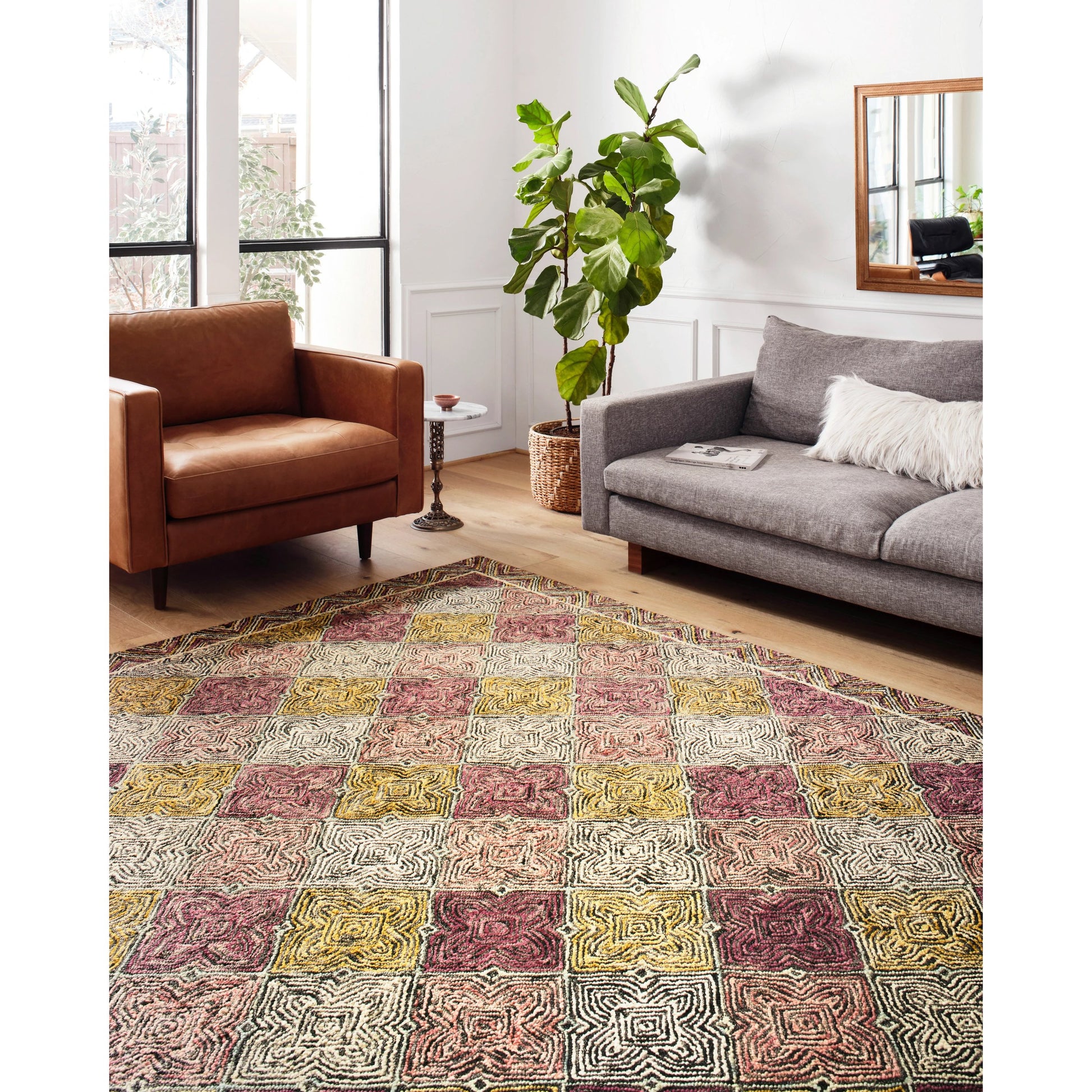 SPE-03 by Loloi II in charcoal, multi. Made from 100% wool in a modern style.