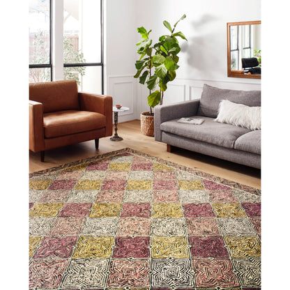 SPE-03 by Loloi II in charcoal, multi. Made from 100% wool in a modern style.