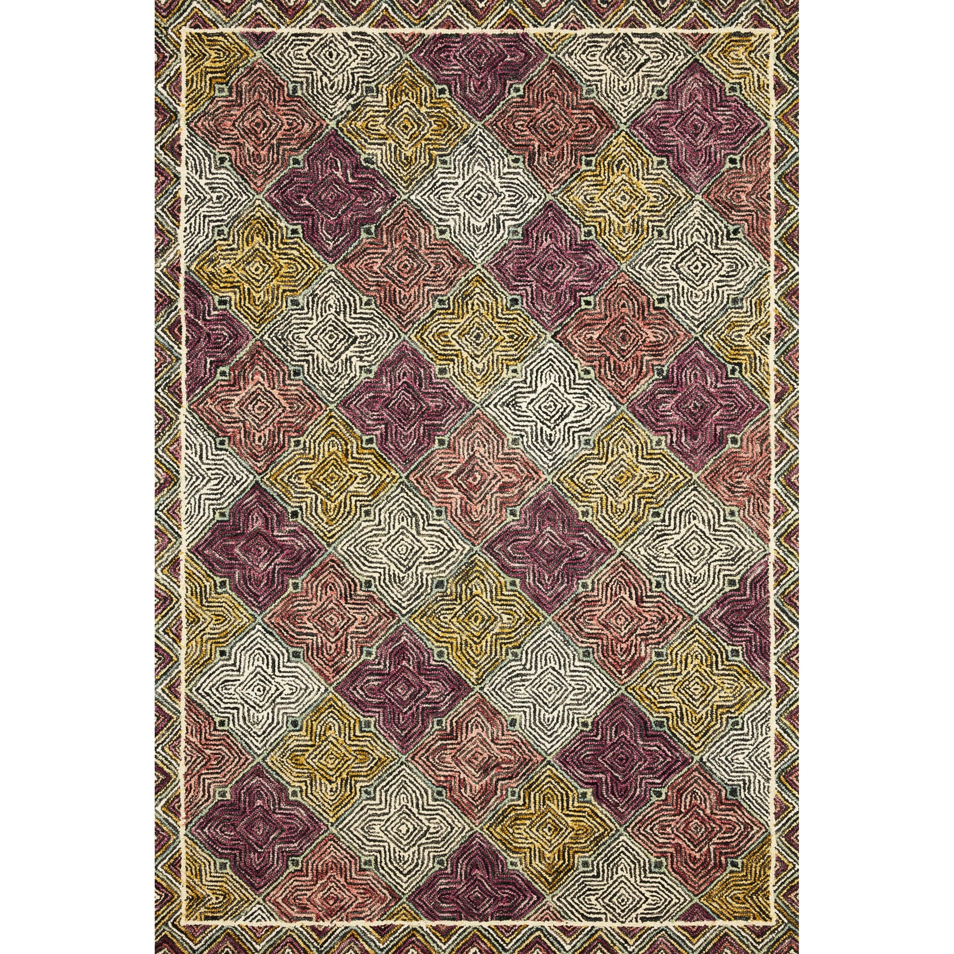 SPE-03 by Loloi II in charcoal, multi. Made from 100% wool in a modern style.