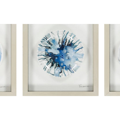 Stella - 16746 by Surya in blue and painted. Made from paper, wood in a modern style.
