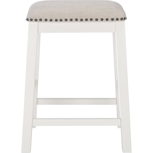 Aero Counter Stool by Safavieh in white. Made from unique in a transitional style.
