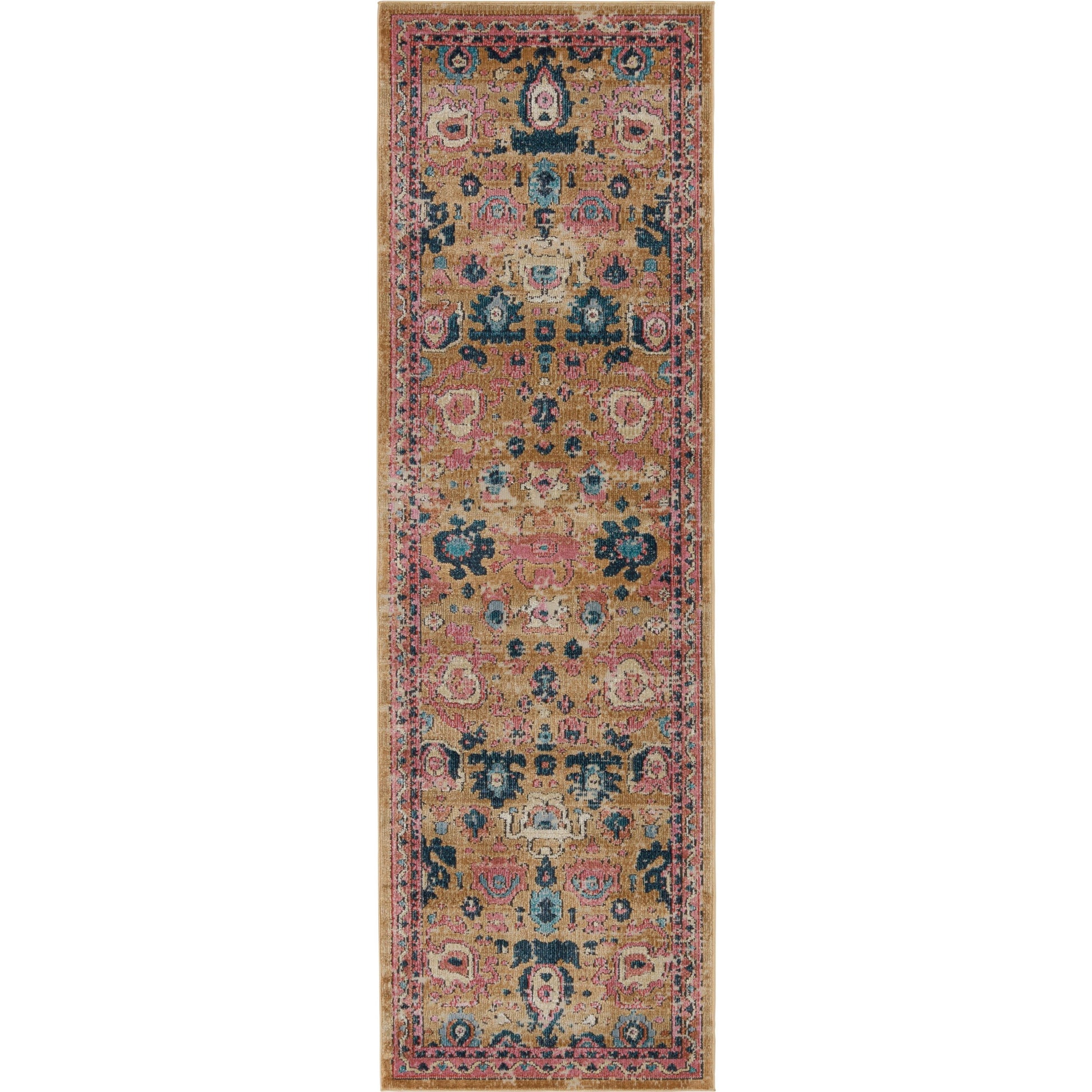 Swoon SWO17 Indoor/Outdoor Rug by Jaipur Living in pink, gold. Made from unique in a unique style.