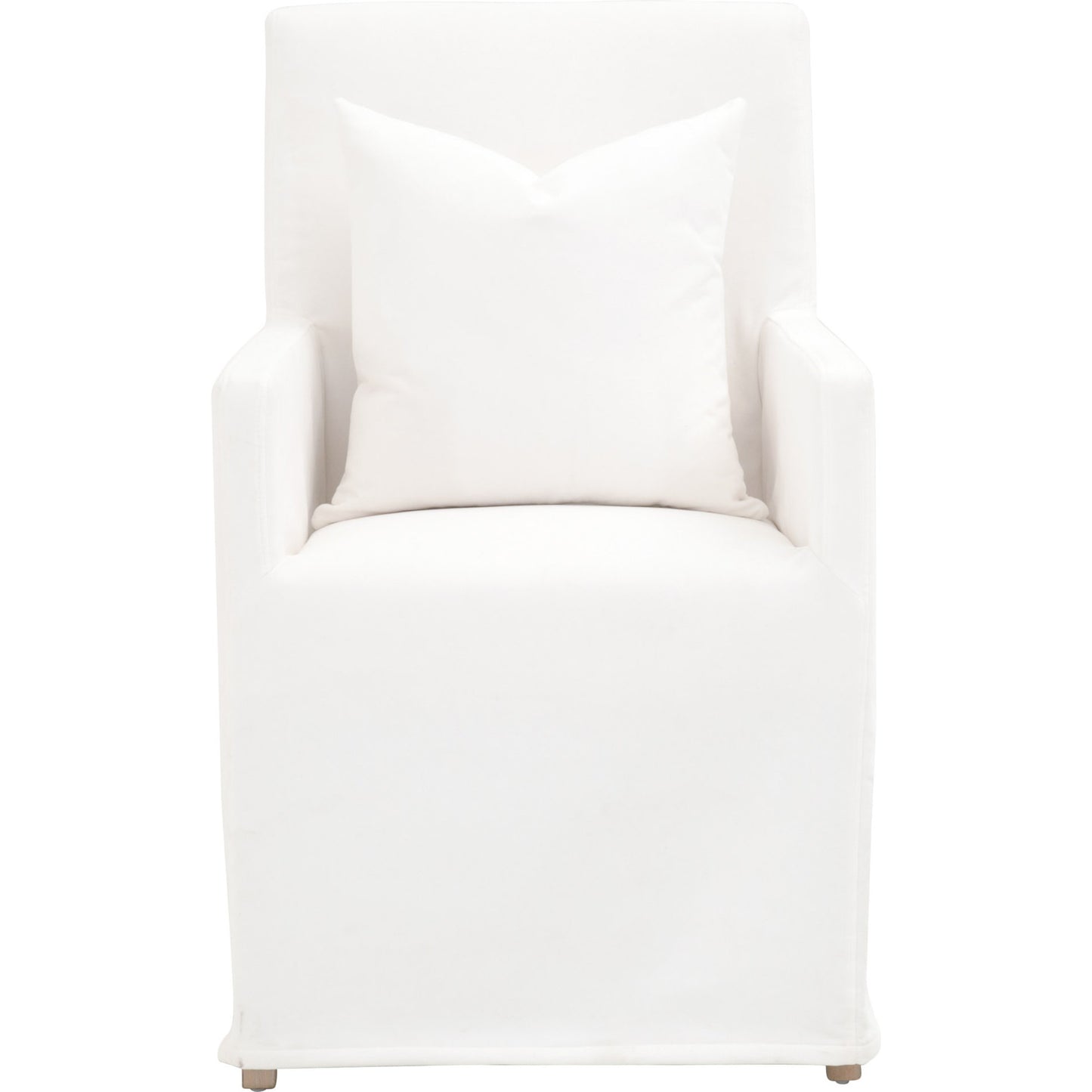 004 SR-789414 | Additional Silo | Shelter Slipcover Arm Chair by Essentials For Living in natural gray, livesmart peyton-pearl. Made from solid birch, plywood, 98% polyester, 2% nylon in a transitional style.