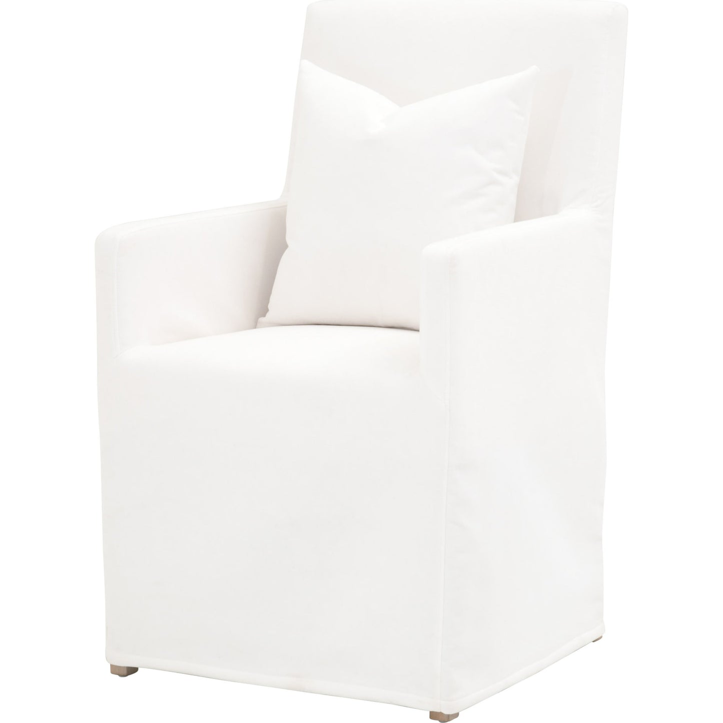 001 SR-789414 | Additional Silo | Shelter Slipcover Arm Chair by Essentials For Living in natural gray, livesmart peyton-pearl. Made from solid birch, plywood, 98% polyester, 2% nylon in a transitional style.