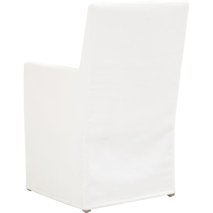 Shelter Slipcover Arm Chair by Essentials For Living in natural gray, livesmart peyton-pearl. Made from solid birch, plywood, 98% polyester, 2% nylon in a transitional style.