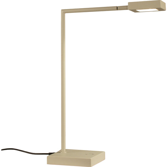 Square Table Lamp by Seed Design in white. Made from aluminum, steel in a modern style.