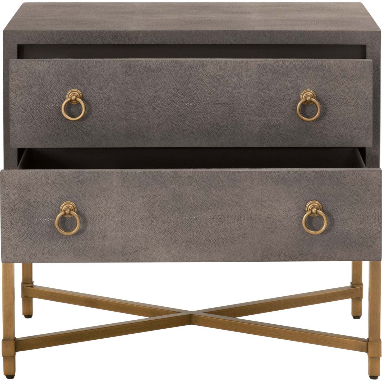 003 SR-837485 | Additional Silo | Strand Shagreen 2-Drawer Nightstand by Essentials For Living. Made from unique in a modern style.