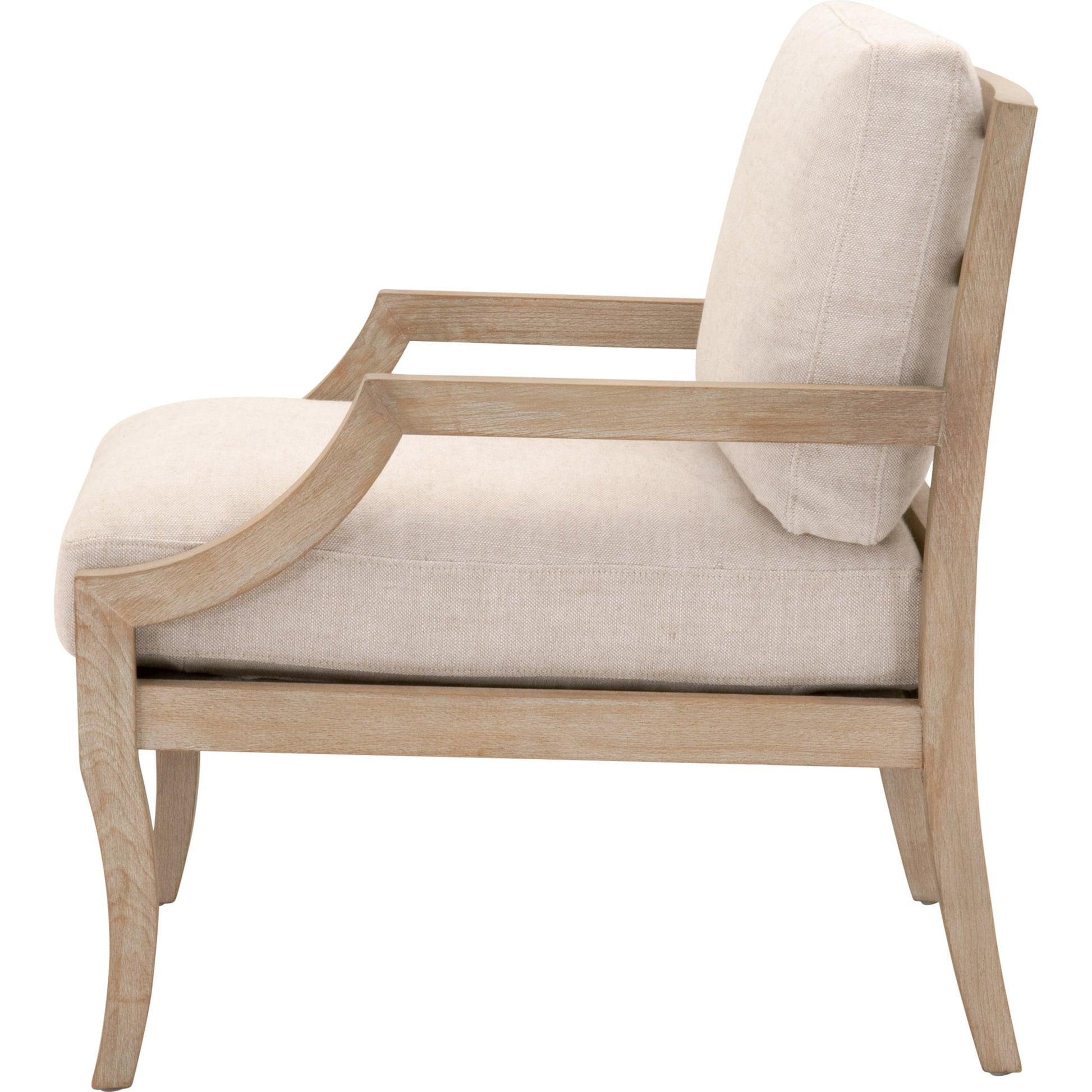 Stratton Club Chair by Essentials For Living in natural gray beech. Made from unique in a transitional style.