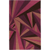 Magenta, Rust, Burgandy, Red, Dark Brown / 2' x 3'