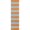 Orange, Pale Blue / 2'6" x 8'