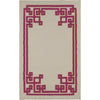 Medium Purple, Light Beige, Orange / 2'6" x 8'