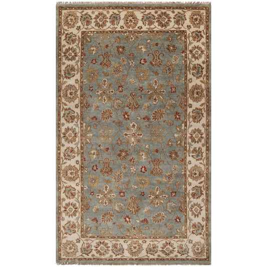 Estate Rug - 1309 by Surya in dusty sage, wheat, dark brown, mustard, brown. Made from 100% hand spun new zealand wool in a unique style.