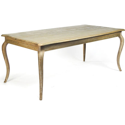 Vineyard Oak Dining Table by Zentique in oak. Made from oak in a traditional style.