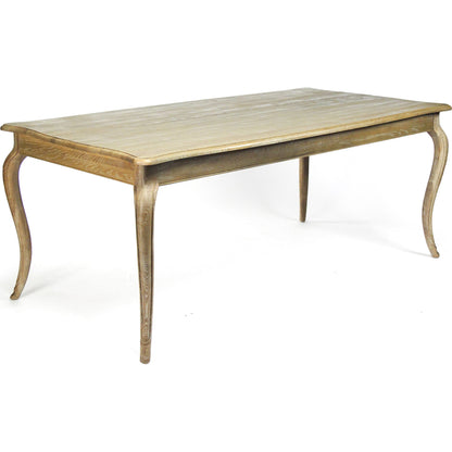 Vineyard Oak Dining Table by Zentique in oak. Made from oak in a traditional style.