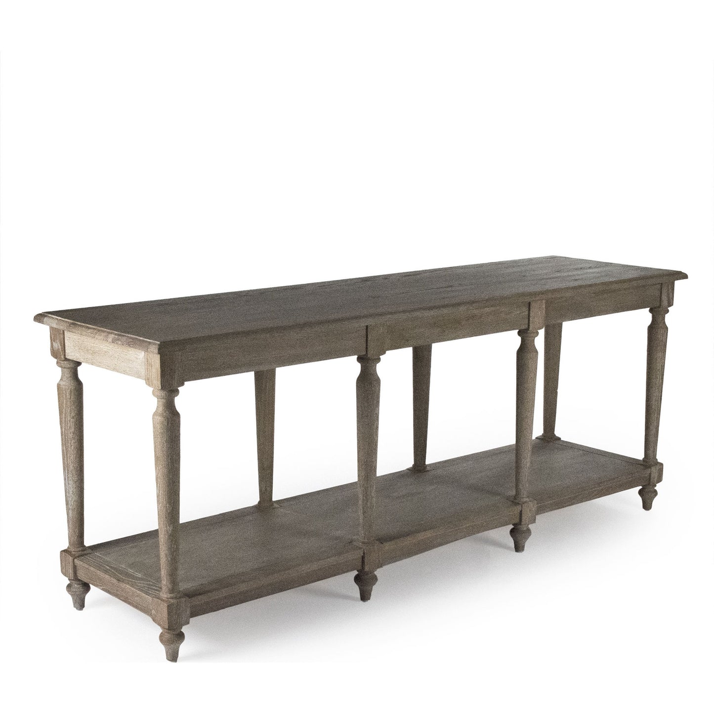 002 S-336544 | Primary Silo | Alsace Buffet Table by Zentique in limed gray and oak. Made from oak in a traditional style.