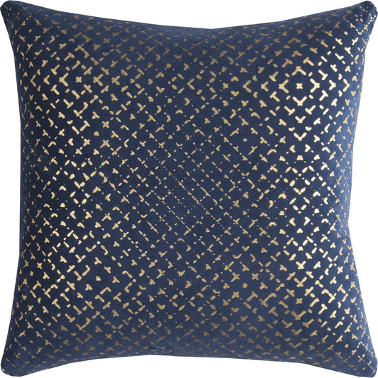 Liberty Pillow by HedgeApple Essentials in navy. Made from polyester, cotton in a modern style.