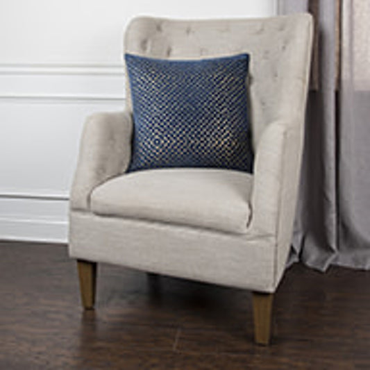 Liberty Pillow by HedgeApple Essentials in navy. Made from polyester, cotton in a modern style.