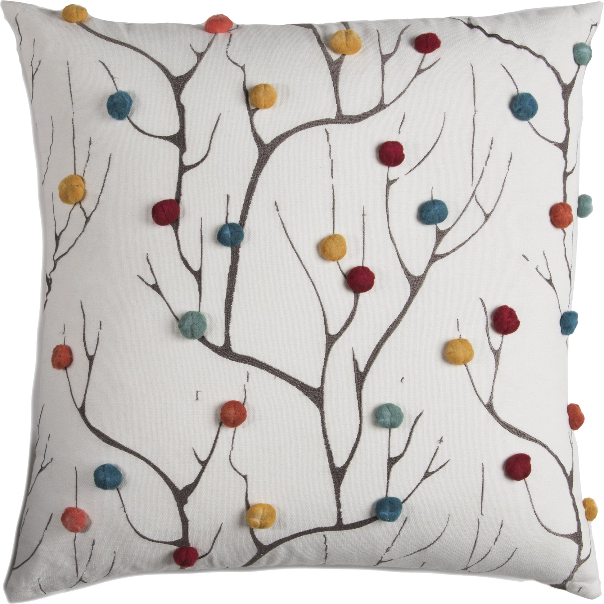 Langley Pillow by HedgeApple Essentials in multi, natural. Made from polyester, cotton in a transitional style.