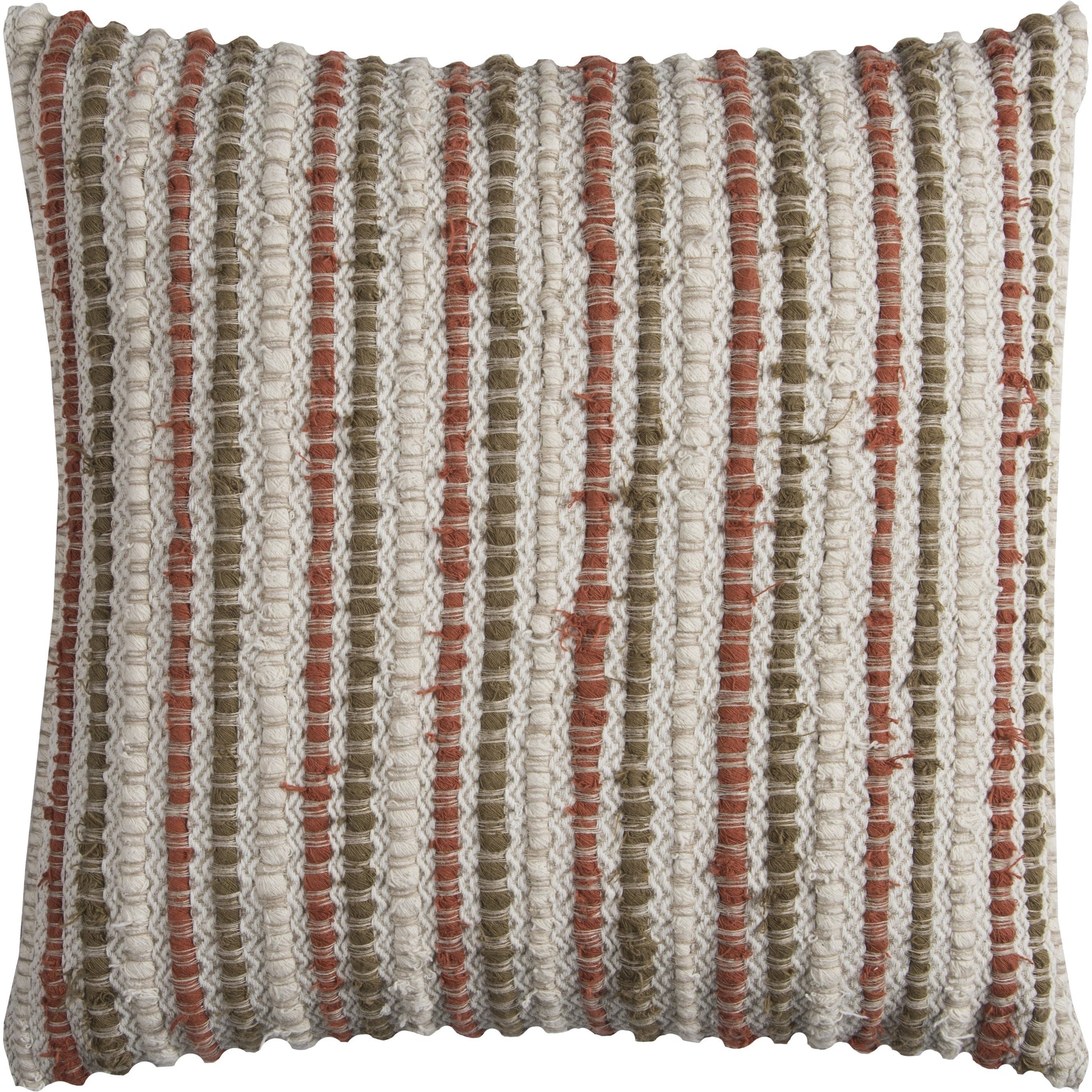 Travis Pillow by HedgeApple Essentials in rust, brown, natural. Made from unique in a transitional style.