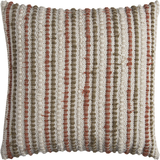 Travis Pillow by HedgeApple Essentials in rust, brown, natural. Made from unique in a transitional style.